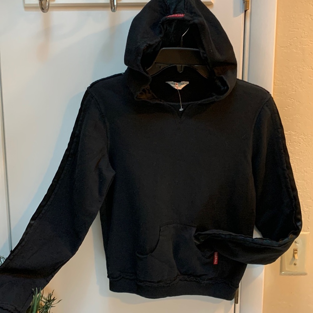 Hard Tail crop black hoodie size M